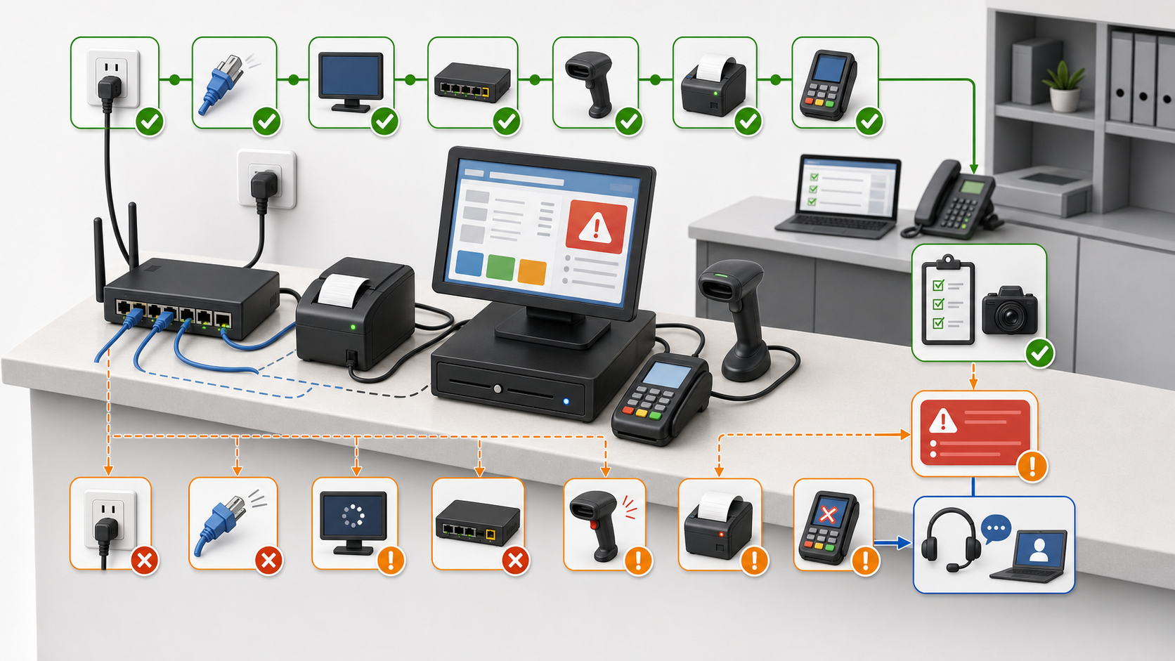 Store Technology Troubleshooting Stories: What Technicians Can Verify Onsite
