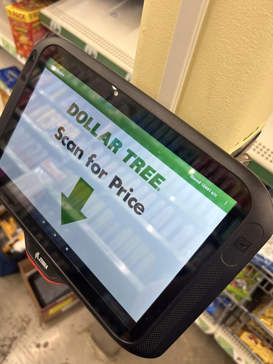 Public-safe portfolio image of retail price checker and POS lookup station