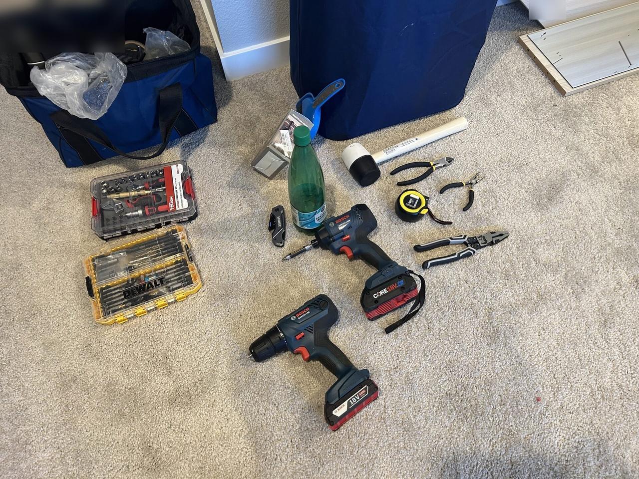 Cable testing and installation tools during service with service kit context documented for a smart technology service call