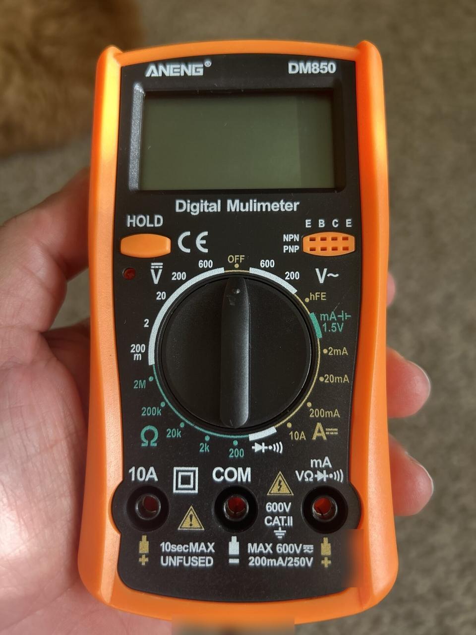 Smart technology service detail: electrical meter for voltage and resistance checks