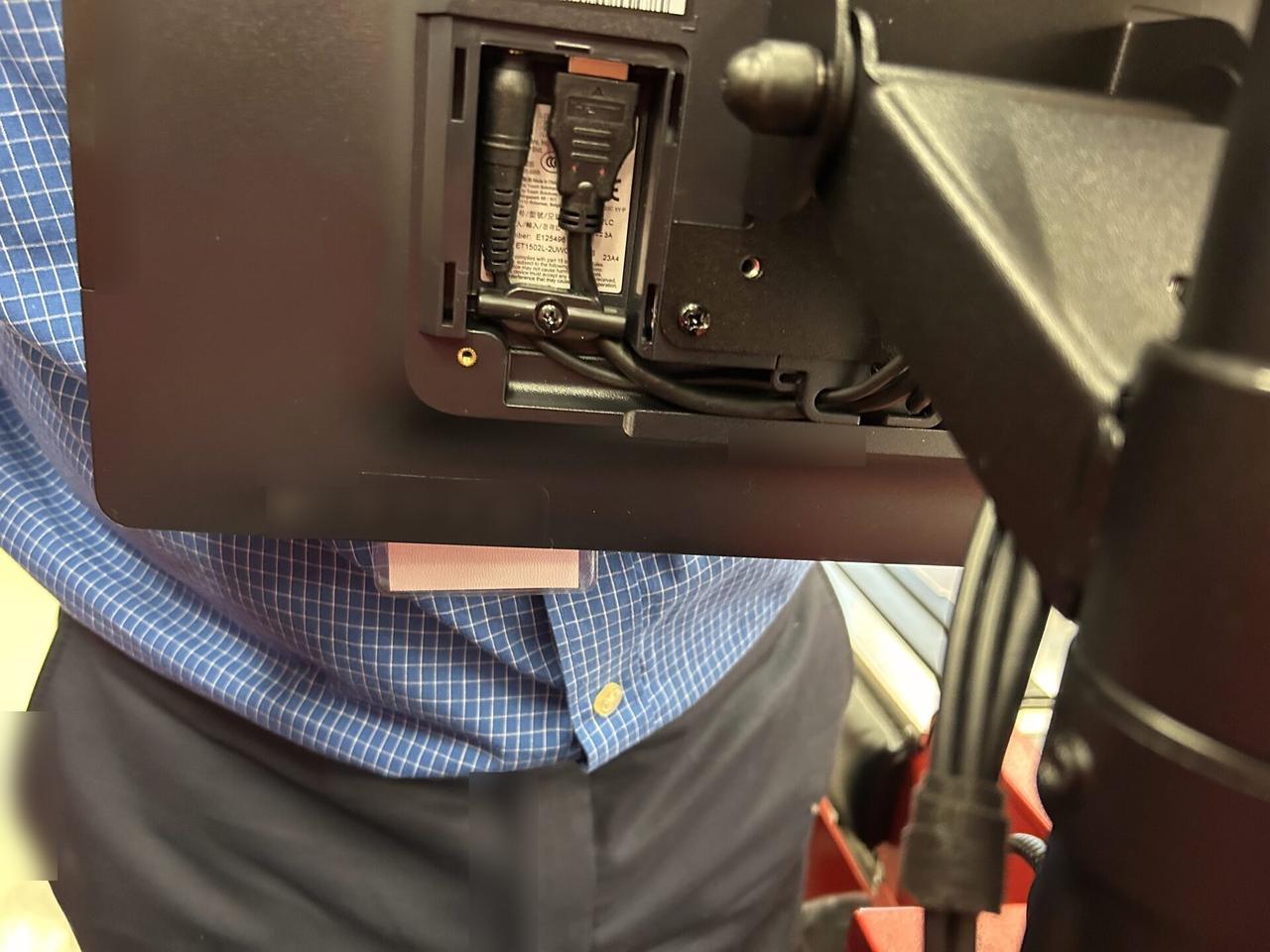 Service documentation showing checkout station POS hardware for payment hardware service