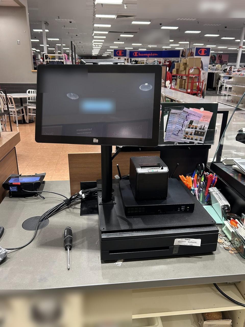 Register counter technology during onsite service during register setup during an Alrty onsite service visit